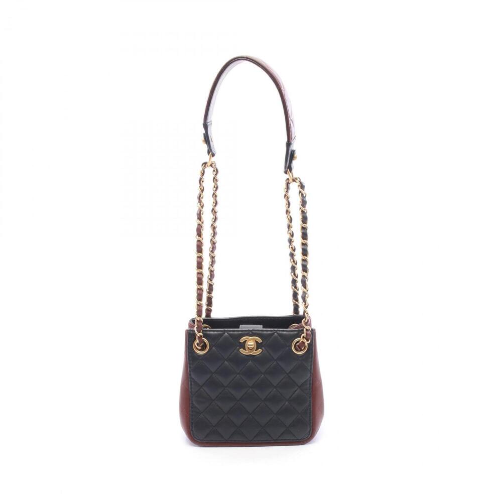 Chanel Matelassé Small Bucket Shoulder Bag/Handbag, Lambskin Leather, Women's...